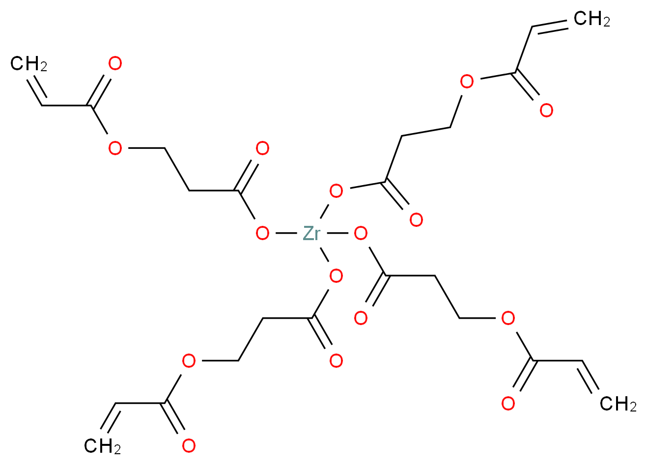 3-oxo-3-{[tris({[3-(prop-2-enoyloxy)propanoyl]oxy})zirconio]oxy}propyl prop-2-enoate_分子结构_CAS_123633-53-4