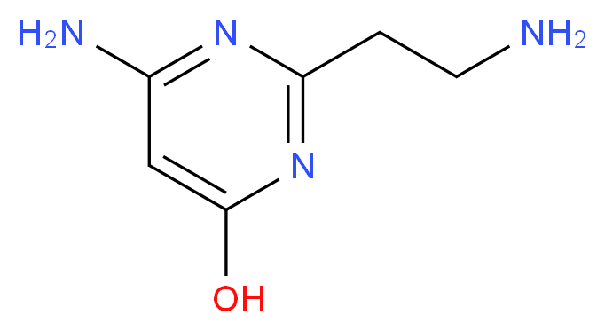 6-amino-2-(2-aminoethyl)pyrimidin-4-ol_分子结构_CAS_936940-35-1