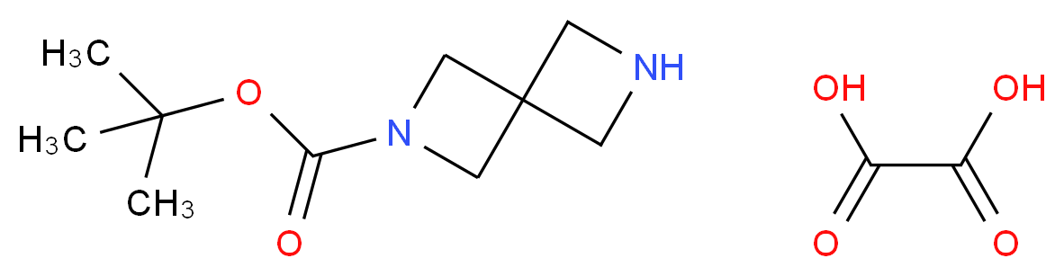 2,6-Diazaspiro[3.3]heptane-2-carboxylic acid tert-butyl ester hemioxylate_分子结构_CAS_1041026-71-4)