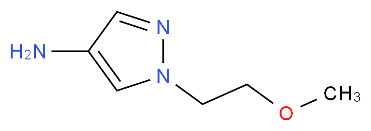1-(2-methoxyethyl)-1H-pyrazol-4-amine_分子结构_CAS_948570-74-9