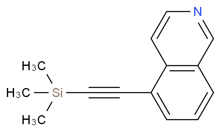 5-((Trimethylsilyl)ethynyl)isoquinoline_分子结构_CAS_1246441-76-8)