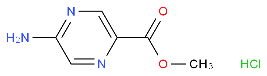 methyl 5-aminopyrazine-2-carboxylate hydrochloride_分子结构_CAS_13924-94-2