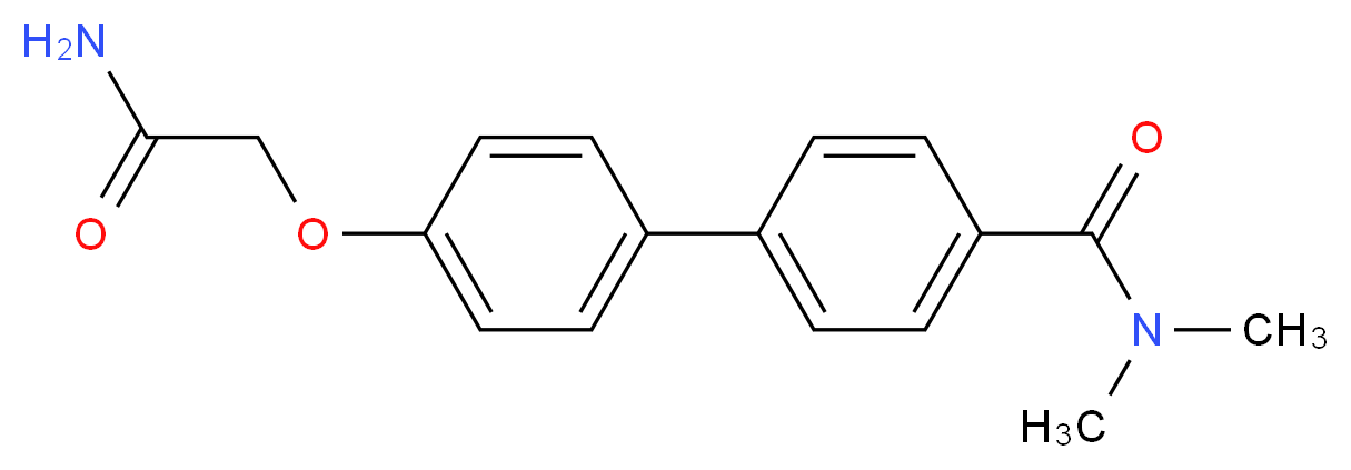 4'-(2-amino-2-oxoethoxy)-N,N-dimethylbiphenyl-4-carboxamide_分子结构_CAS_)
