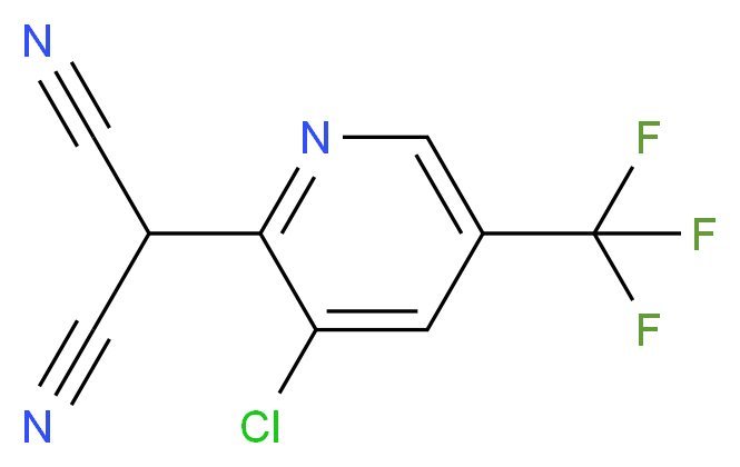 2-[3-Chloro-5-(trifluoromethyl)-2-pyridinyl]-malononitrile_分子结构_CAS_)