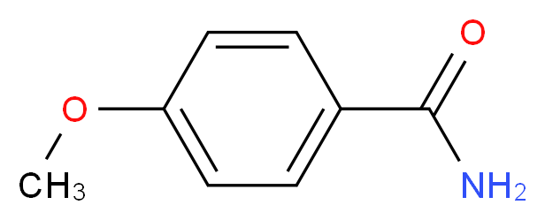 4-methoxybenzamide_分子结构_CAS_3424-93-9