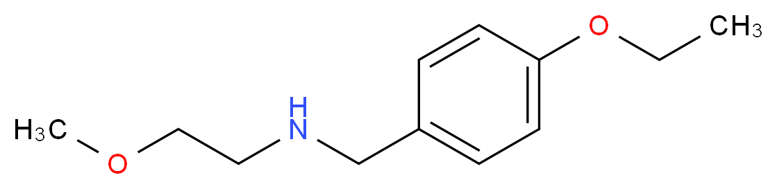 [(4-ethoxyphenyl)methyl](2-methoxyethyl)amine_分子结构_CAS_827328-67-6
