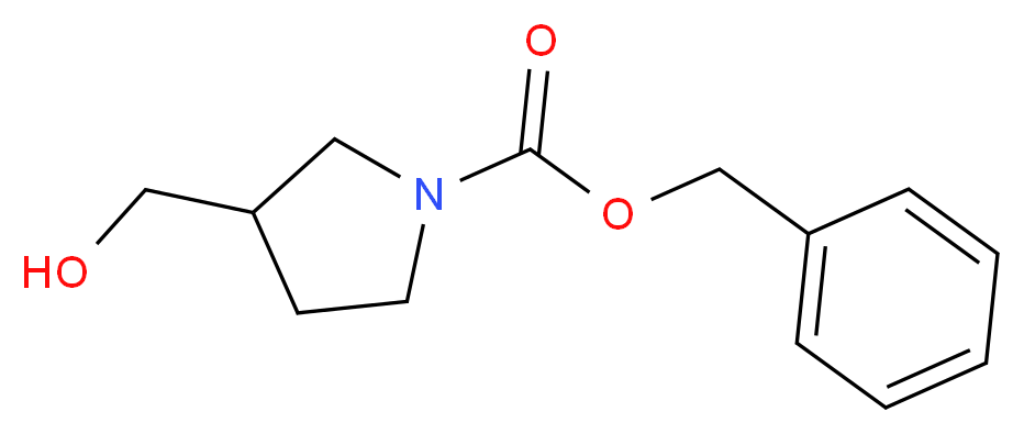 benzyl 3-(hydroxymethyl)pyrrolidine-1-carboxylate_分子结构_CAS_315718-05-9