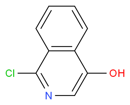 1-chloroisoquinolin-4-ol_分子结构_CAS_3336-43-4