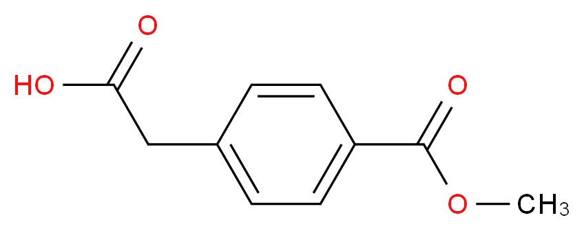 2-(4-(Methoxycarbonyl)phenyl)acetic acid_分子结构_CAS_22744-12-3)