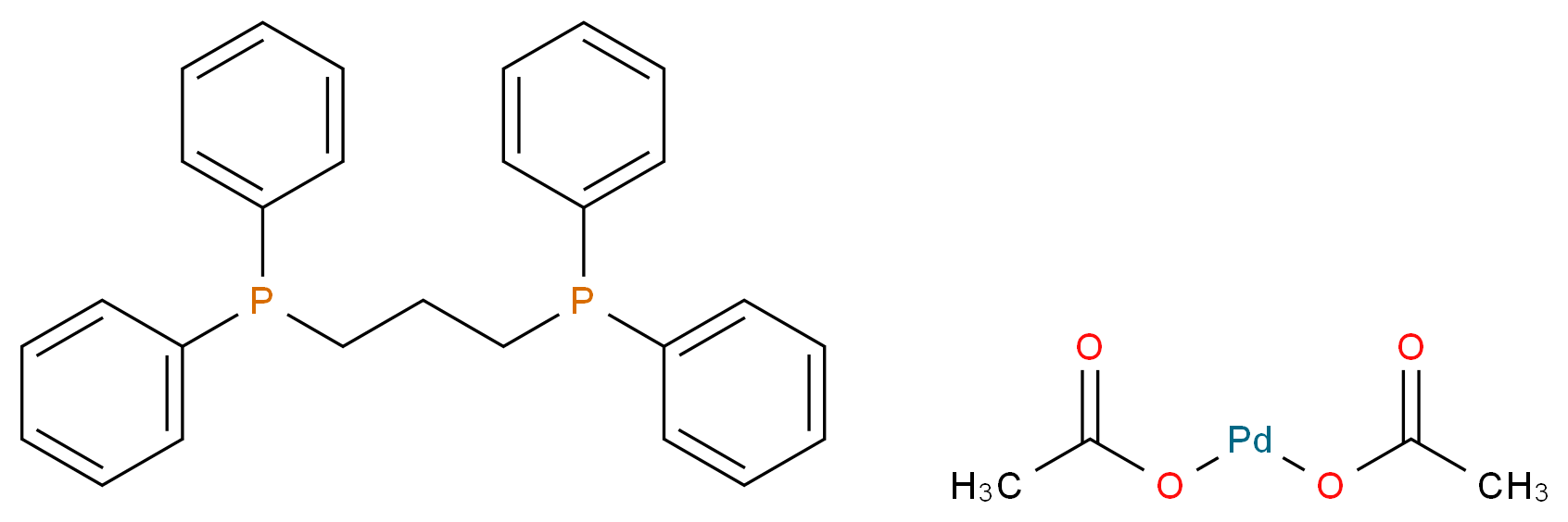 Diacetato[1,3-bis(diphenylphosphino)propane]palladium(II)_分子结构_CAS_149796-59-8)