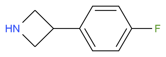 3-(4-fluorophenyl)azetidine_分子结构_CAS_1203796-58-0