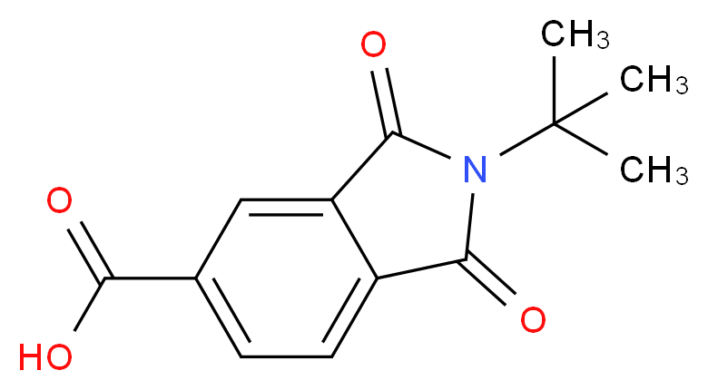 2-tert-butyl-1,3-dioxoisoindoline-5-carboxylic acid_分子结构_CAS_57151-82-3)