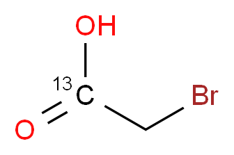溴乙酸-1-13C_分子结构_CAS_57858-24-9)
