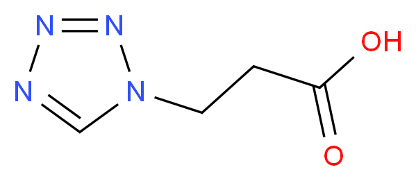 3-(1H-tetrazol-1-yl)propanoic acid_分子结构_CAS_92614-86-3)