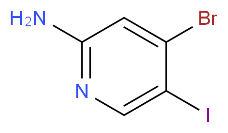 4-bromo-5-iodopyridin-2-amine_分子结构_CAS_1186115-39-8