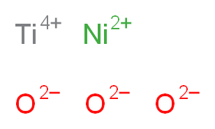 titanium(4+) ion nickel(2+) ion trioxidandiide_分子结构_CAS_12035-39-1