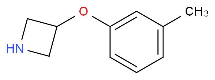 3-(3-Methylphenoxy)azetidine_分子结构_CAS_)