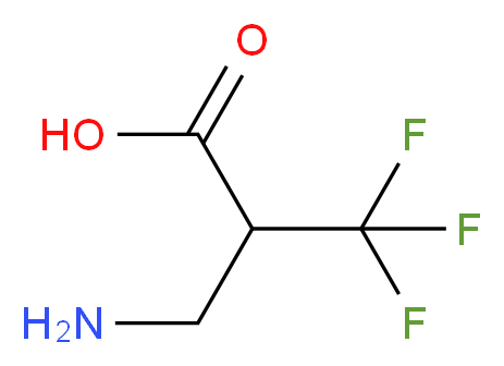 3-amino-2-(trifluoromethyl)propanoic acid_分子结构_CAS_122490-10-2