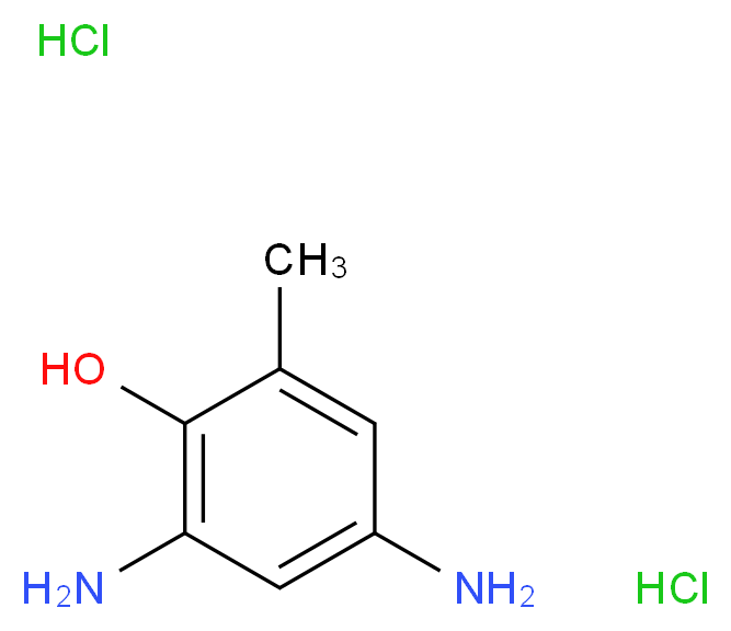 2,4-diamino-6-methylphenol dihydrochloride_分子结构_CAS_81028-94-6