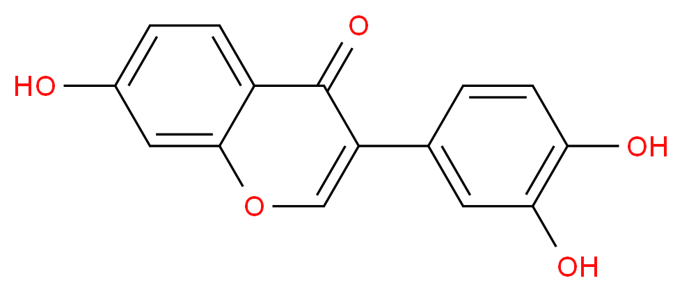 3-(3,4-dihydroxyphenyl)-7-hydroxy-4H-chromen-4-one_分子结构_CAS_485-63-2