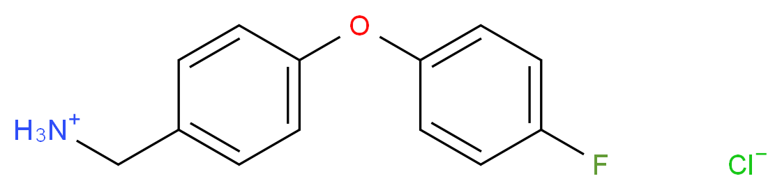 [4-(4-fluorophenoxy)phenyl]methanaminium chloride_分子结构_CAS_568565-86-6