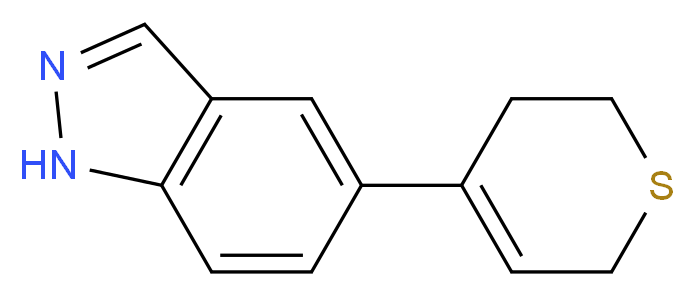 5-(3,6-DIHYDRO-2H-THIOPYRAN-4-YL)-1H-INDAZOLE_分子结构_CAS_885272-64-0)