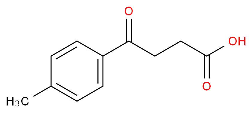 4-(4-甲基苯基)-4-氧代丁酸_分子结构_CAS_4619-20-9)