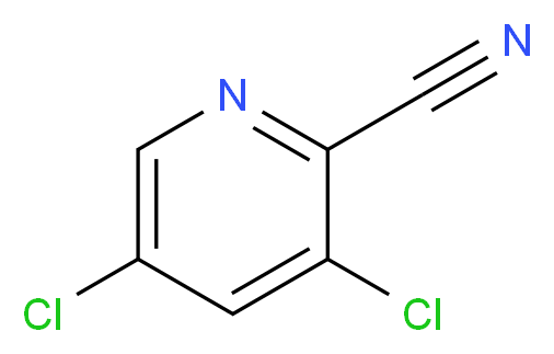 2-Cyano-3,5-dichloropyridine_分子结构_CAS_85331-33-5)