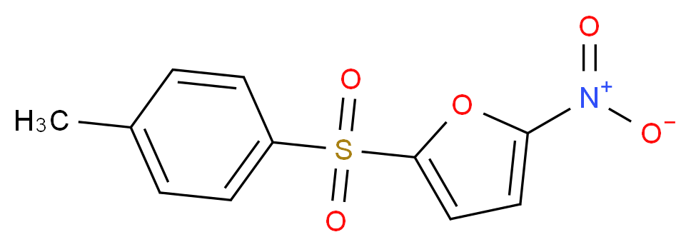 2-(4-methylbenzenesulfonyl)-5-nitrofuran_分子结构_CAS_343351-67-7