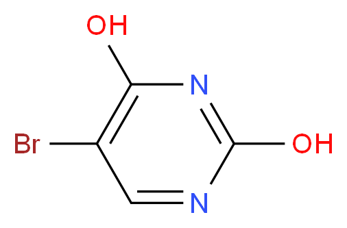 5-bromopyrimidine-2,4-diol_分子结构_CAS_51-20-7