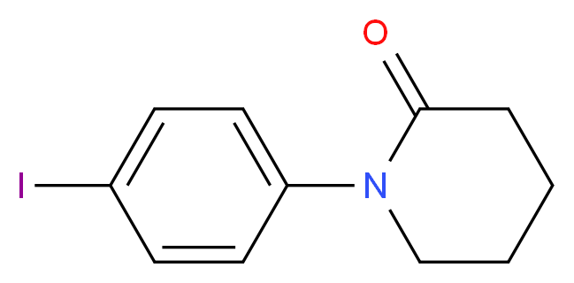 1-(4-iodophenyl)piperidin-2-one_分子结构_CAS_385425-15-0