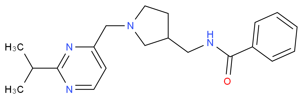 N-({1-[(2-isopropylpyrimidin-4-yl)methyl]pyrrolidin-3-yl}methyl)benzamide_分子结构_CAS_)