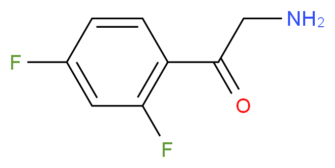 2-amino-1-(2,4-difluorophenyl)ethan-1-one_分子结构_CAS_643029-92-9