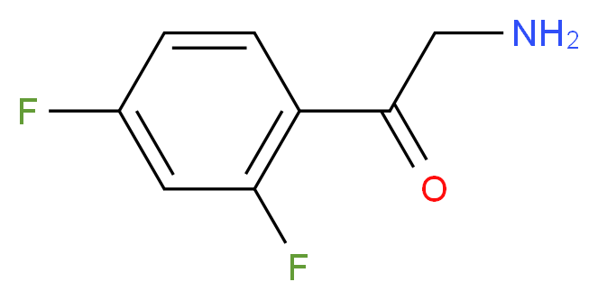 2-Amino-1-(2,4-difluorophenyl)ethanone_分子结构_CAS_643029-92-9)