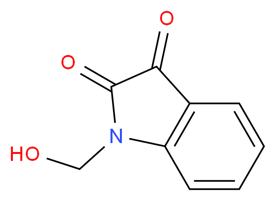 1-(Hydroxymethyl)-1H-indole-2,3-dione_分子结构_CAS_50899-59-7)