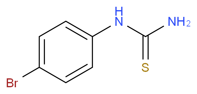 N-(4-溴苯基)硫脲_分子结构_CAS_2646-30-2)