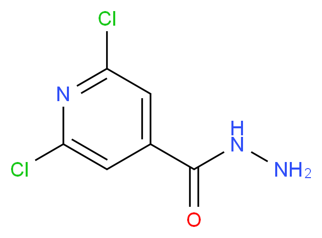 2,6-Dichloroisonicotinohydrazide_分子结构_CAS_57803-51-7)