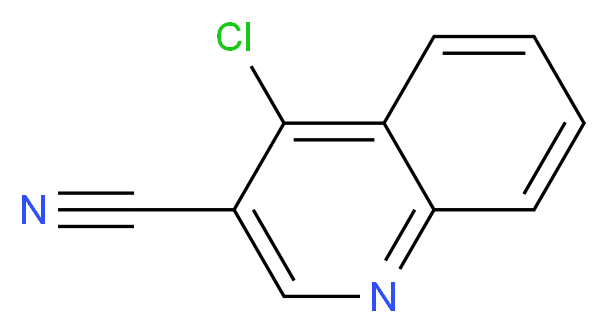4-chloroquinoline-3-carbonitrile_分子结构_CAS_)
