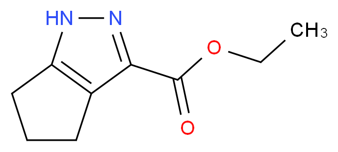 ethyl 1H,4H,5H,6H-cyclopenta[c]pyrazole-3-carboxylate_分子结构_CAS_5932-31-0)