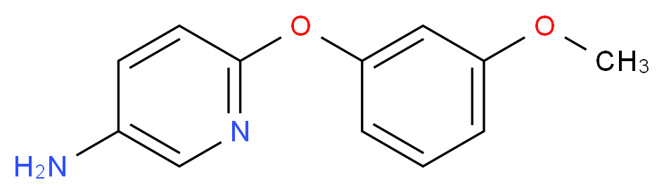 6-(3-methoxyphenoxy)pyridin-3-amine_分子结构_CAS_305801-13-2