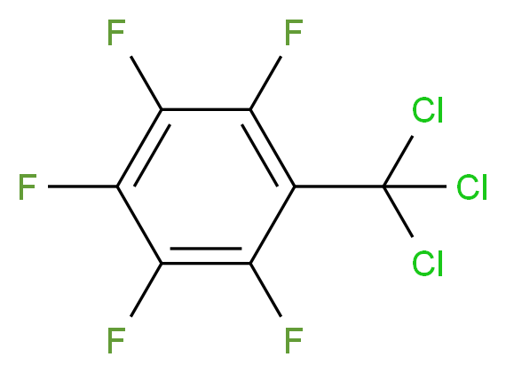 1,2,3,4,5-pentafluoro-6-(trichloromethyl)benzene_分子结构_CAS_778-34-7