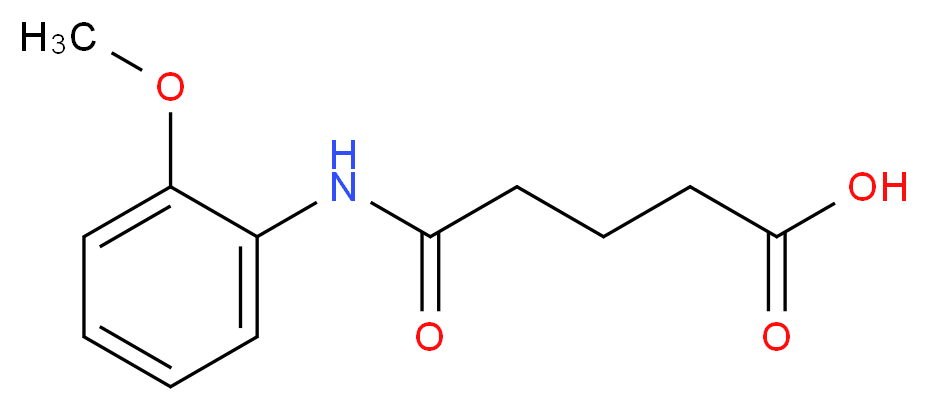 4-(2-Methoxy-phenylcarbamoyl)-butyric acid_分子结构_CAS_401629-34-3)