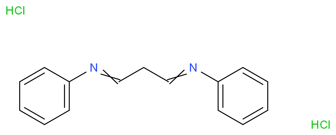 N-[3-(phenylimino)propylidene]aniline dihydrochloride_分子结构_CAS_137692-98-9