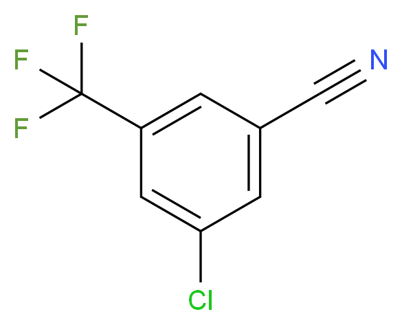 3-氯-5-(三氟甲基)苯甲腈_分子结构_CAS_693245-52-2)