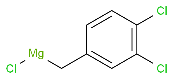 3,4-二氯苄基氯化镁, 0.25M 2-MeTHF 溶液_分子结构_CAS_61259-69-6)