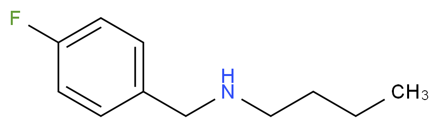 butyl[(4-fluorophenyl)methyl]amine_分子结构_CAS_60509-35-5