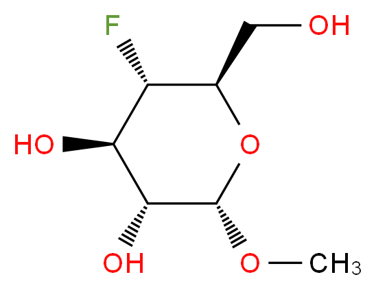 Methyl 4-Deoxy-4-fluoro-α-D-glucose_分子结构_CAS_56926-53-5)