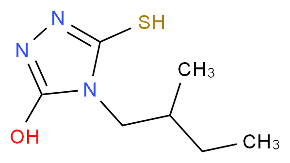 5-Hydroxy-4-(2-methybutyl)-1,2,4-triazole-3-thiol_分子结构_CAS_)