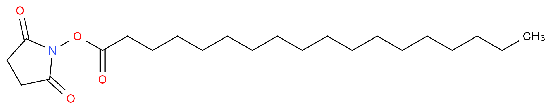 2,5-dioxopyrrolidin-1-yl octadecanoate_分子结构_CAS_1976-27-8