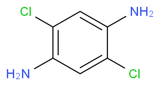 2,5-dichlorobenzene-1,4-diamine_分子结构_CAS_20103-09-7